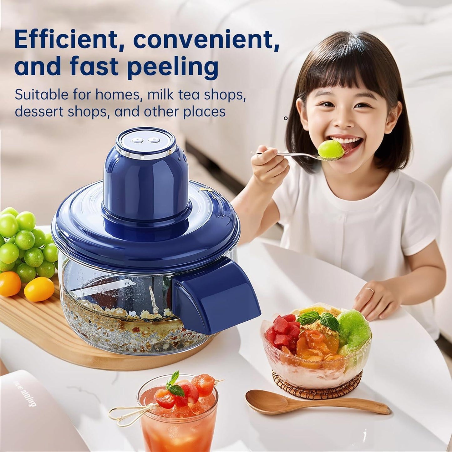 Quick & Effortless Peeling Machine - Automatic Electric Fruit Peeler