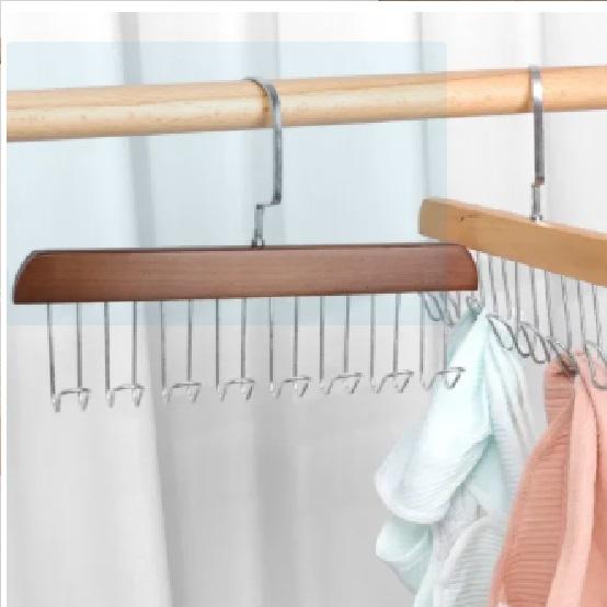 Wooden Closet Hanger Organizer