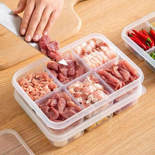 6 Portion Plastic Storage Box
