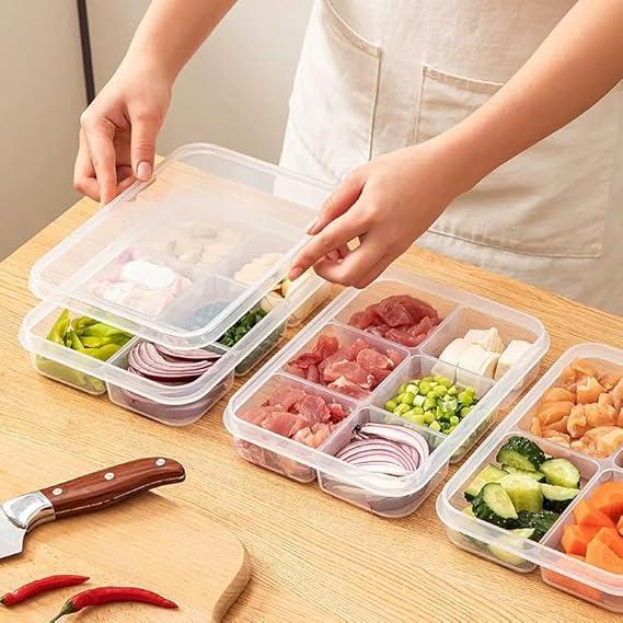 6 Portion Plastic Storage Box